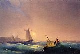 Famous Shipping Paintings - Shipping off The Dutch Coast